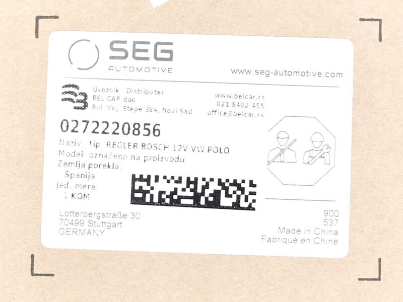 Regler bosch seg 12v vw polo 18-
