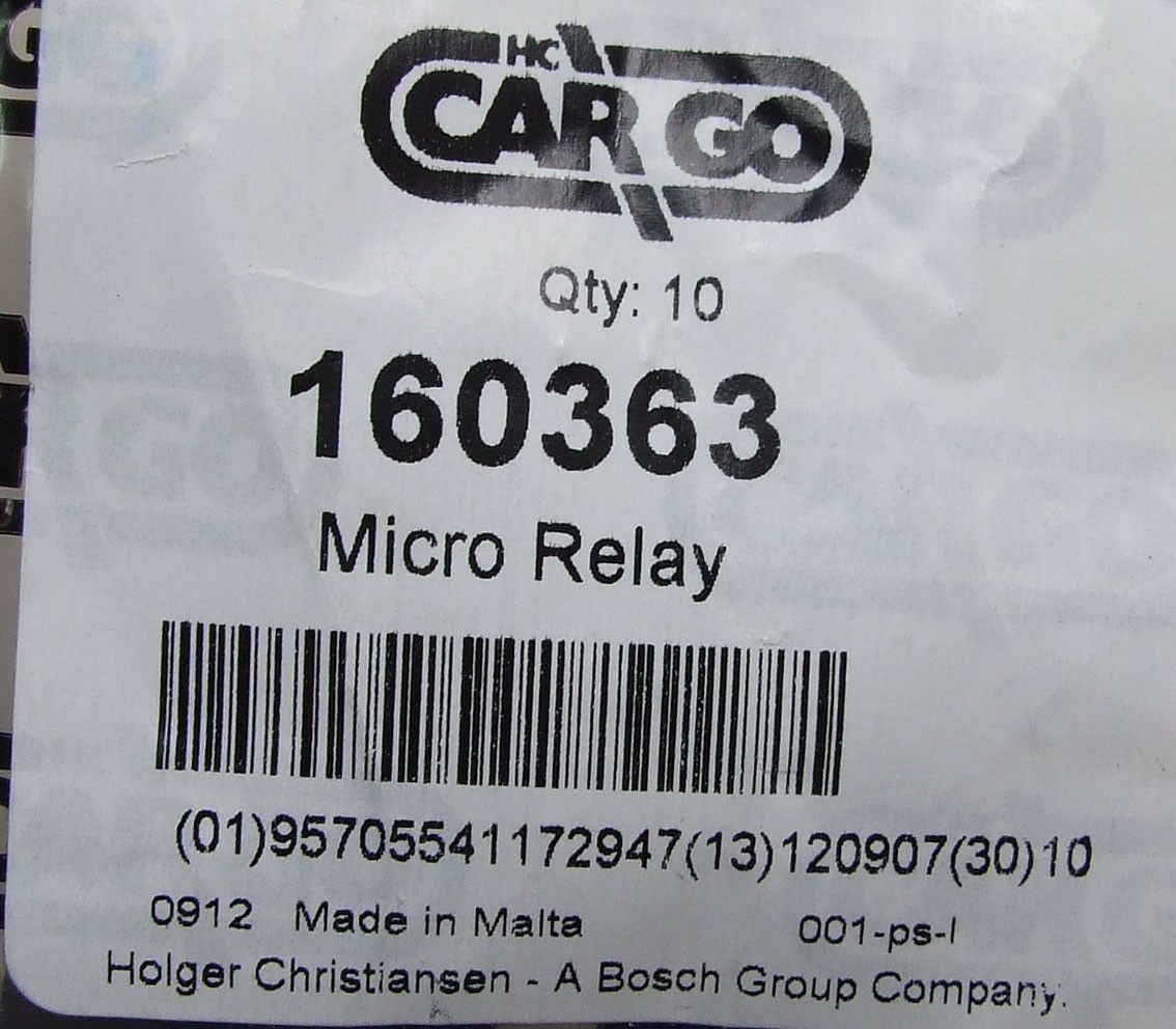 Mikro rele za svjetla 12v 25a  ford