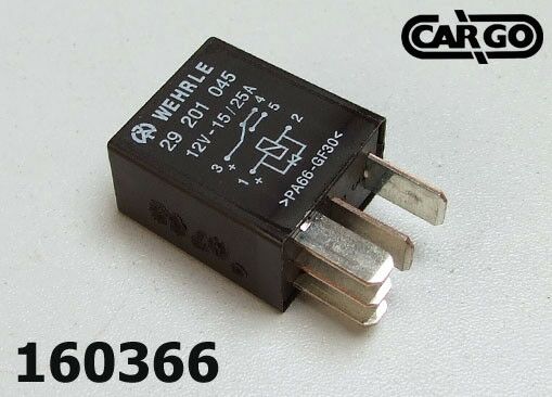 RELE MINI 12V 15/25A 5 IZV.SA POB.DIOD.FIAT VEN