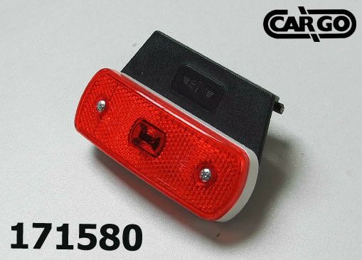 LAMPA BOČNA CRVENA SA NOSAČEM 12V LED