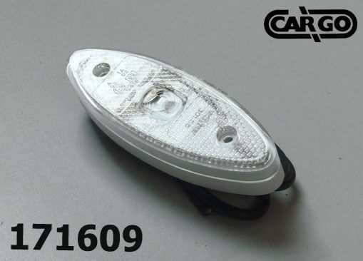 LAMPA BOČNA BELA  LED 24V  ZAOBLJENA