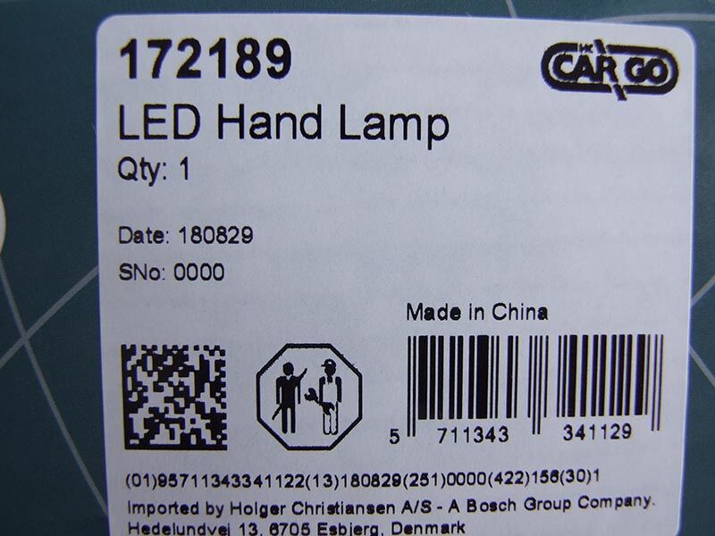 Lampa led, rucna punjiva sa magnetom 230v/12v
