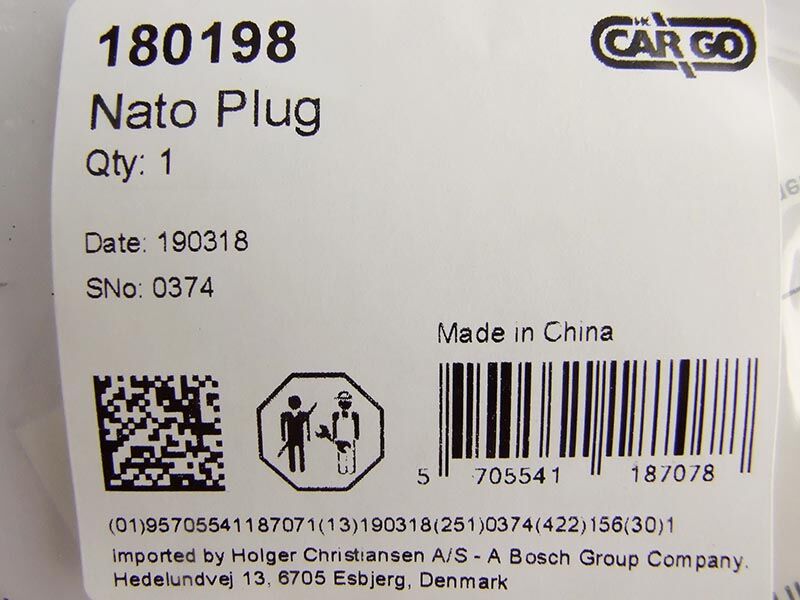 Utikac nato muski 24v 200a - 2 pola
