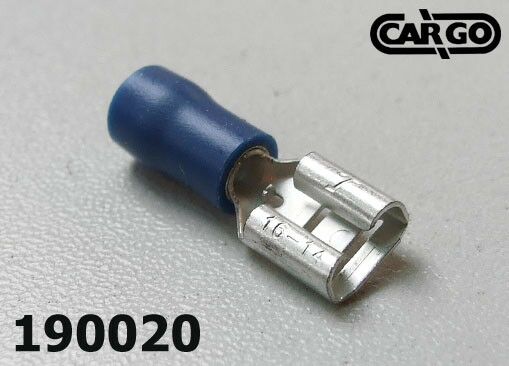 PAPUČICA ŽENSKA 6.3X2.5MM2 SA IZOL.PLAVA