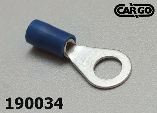 PAPUČICA OKRUGLA M6X2.5MM2 SA IZOL.PLAVA