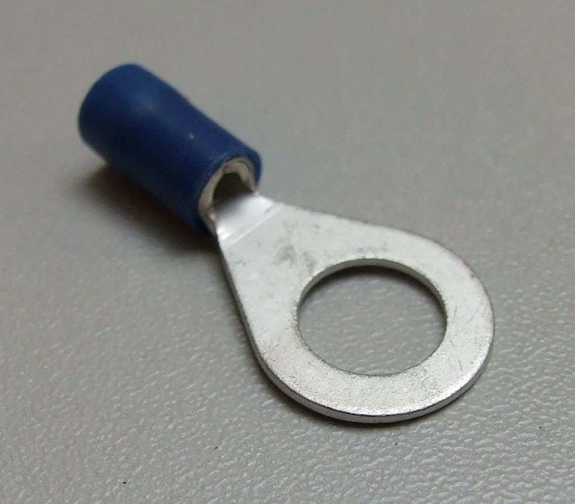 Papucica okrugla m8x2.5mm2 sa izol.plava