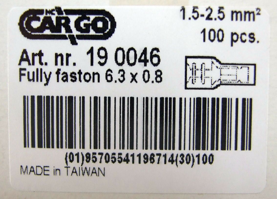 Papucica zenska 6.3x2.5mm2 sa izol.plava standard