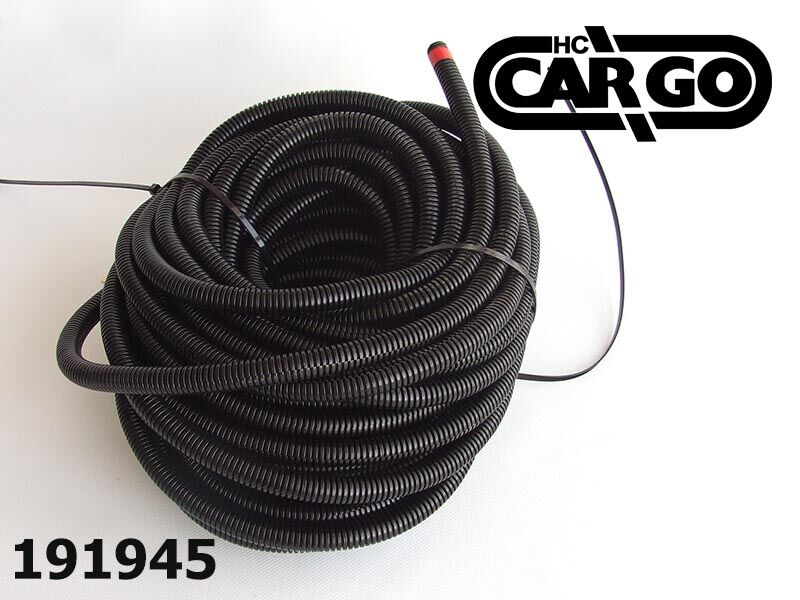 BUZIR PLASTIČNI 10.7 / 14.1MM 25M CRNI