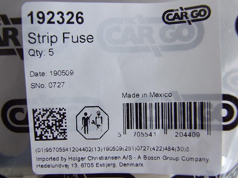 Osigurac strip 60/11mm 50a 48v zatvoren