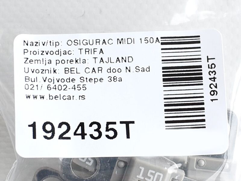 Osigurac midi 150a beli
