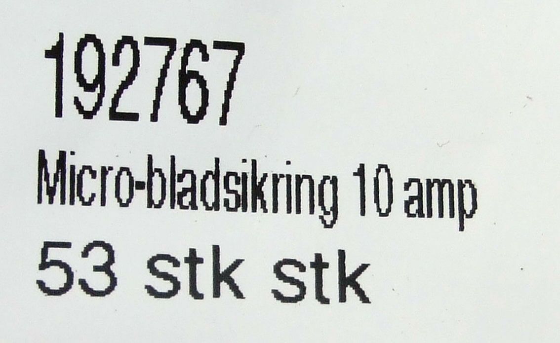 Osigurac mini kratki pipci 10 a