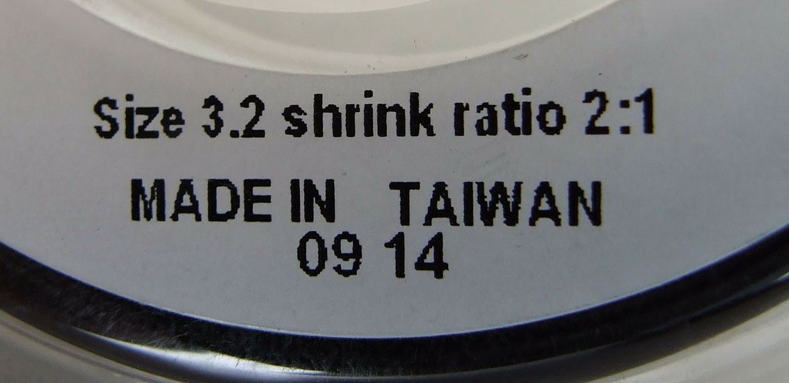 Termo buzir crni 2:1 2m 3.2/1.6mm