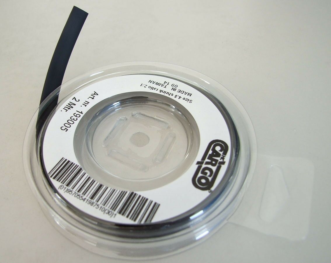 Termo buzir crni 2:1 2m 4.8/2.4mm