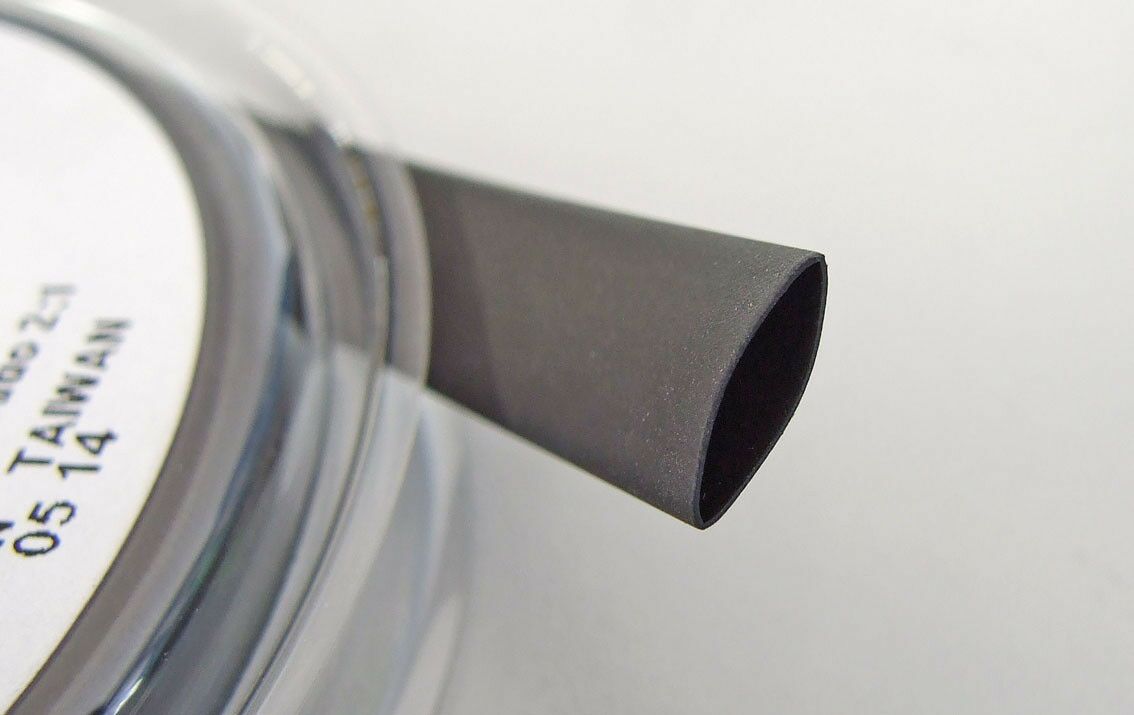 Termo buzir crni 2:1 2m 6.4/3.2mm