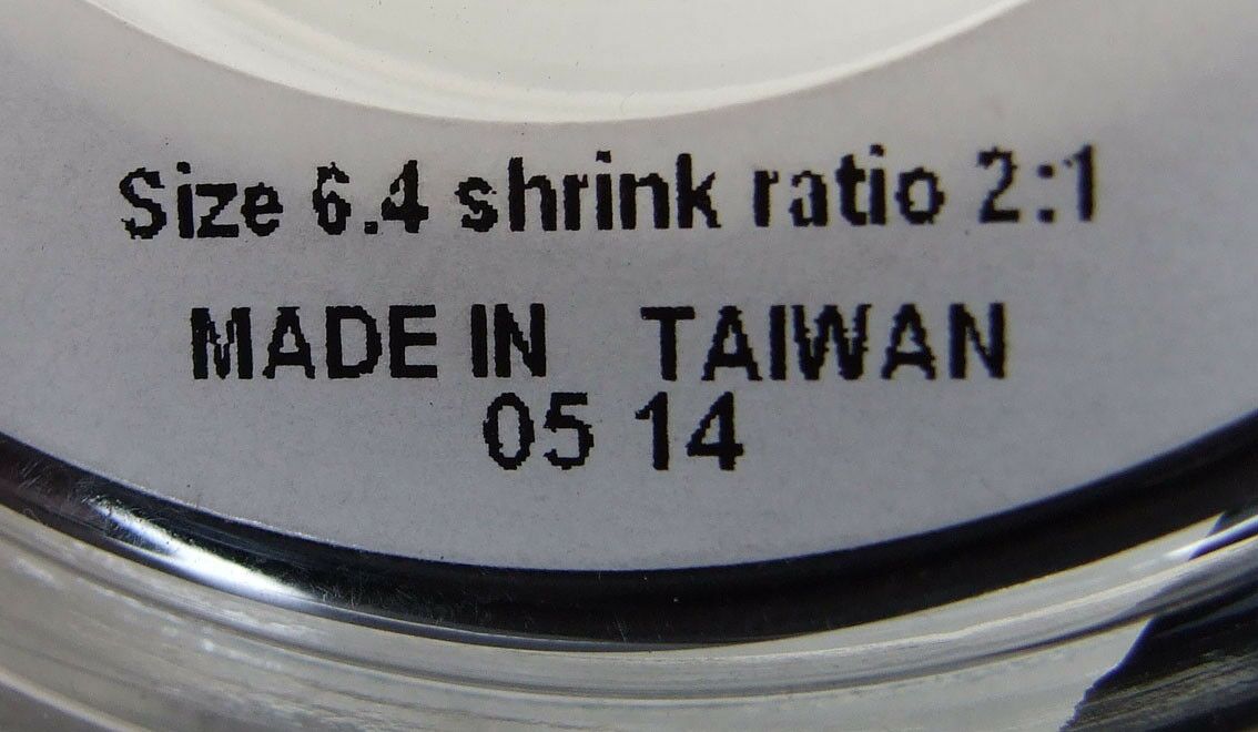 Termo buzir crni 2:1 2m 6.4/3.2mm