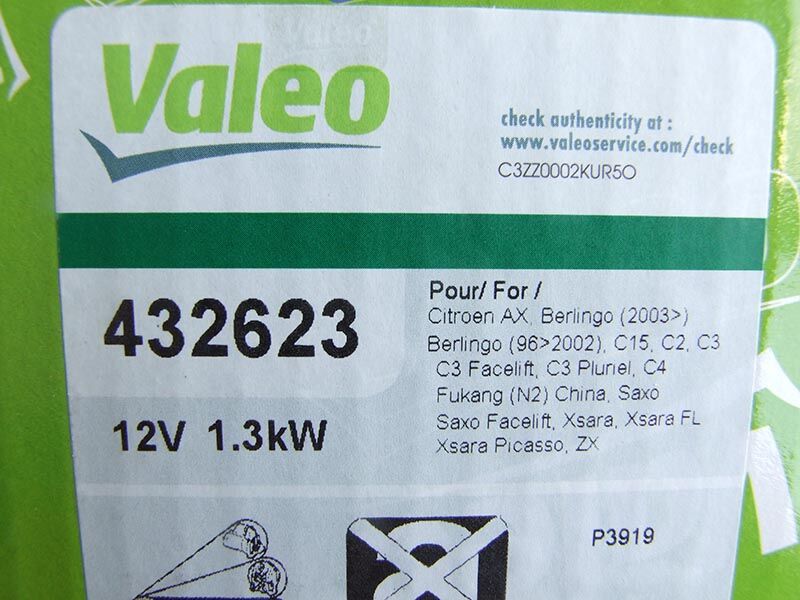 Anlaser valeo 12v 1.2kw 9z citroen saxo xsara c3,4 benz. peugeot 106 206 307