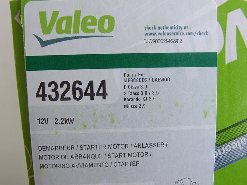 Anlaser valeo 12v 2kw 11z mercedes c, e , vito td 94.-