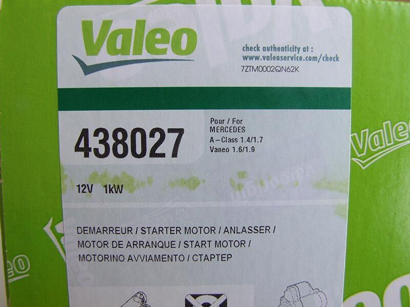Anlaser valeo 12v 1kw 8z mb a140,150,160,170,180,200