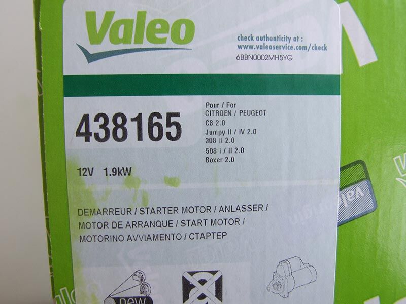 Anlaser valeo 12v 1.9kw 11/12z valeo peugeot 406,407 2.0hdi,citroen c4