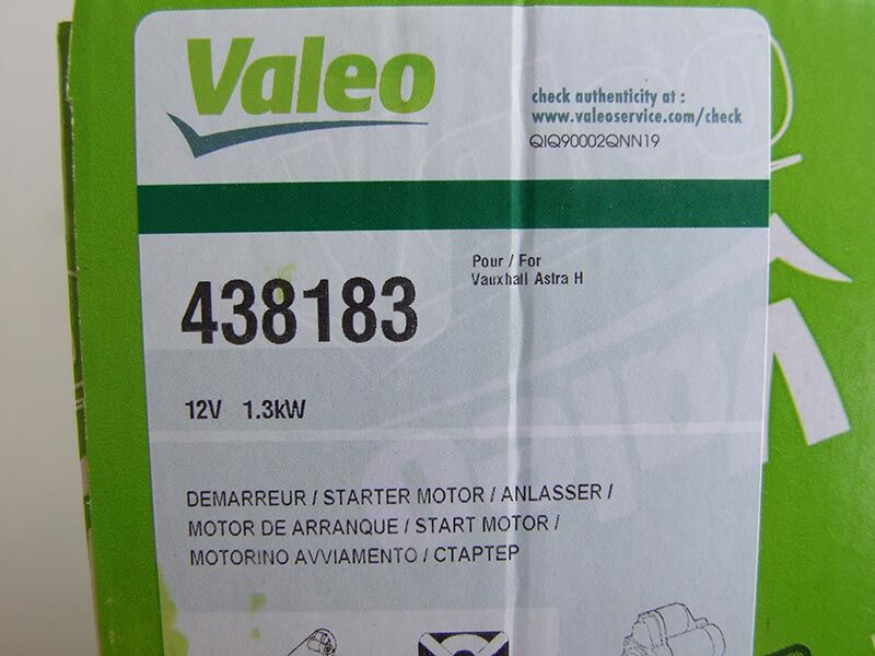 Anlaser valeo 12v 1.3kw 10z opel astra g benz