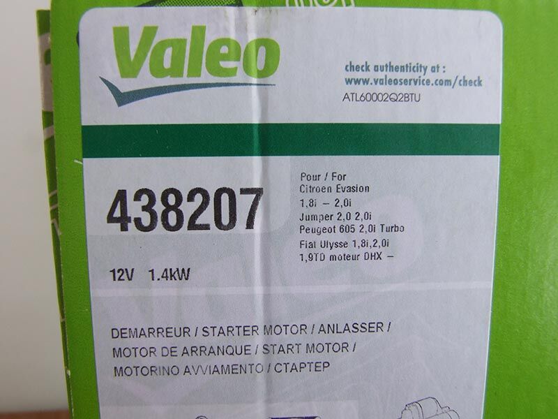 Anlaser valeo 12v 1.4kw 9z citroen jumper 2.0 benz,fiat,peugeot