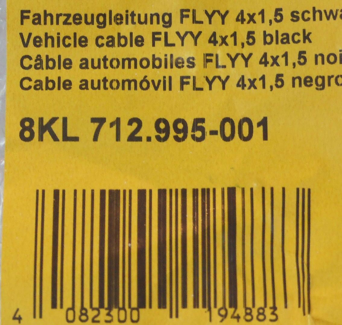 Kabel hella 4x1,50mm2 crni