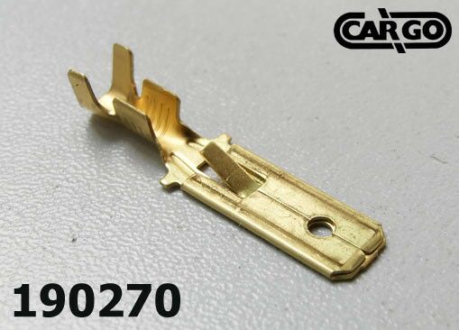 PAPUČICA MUŠKA 6.3X2.5MM2 SA JEZIČKOM BEZ IZOL.