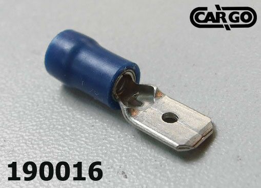 PAPUČICA MUŠKA 6.3X2.5MM2 SA IZOL.PLAVA