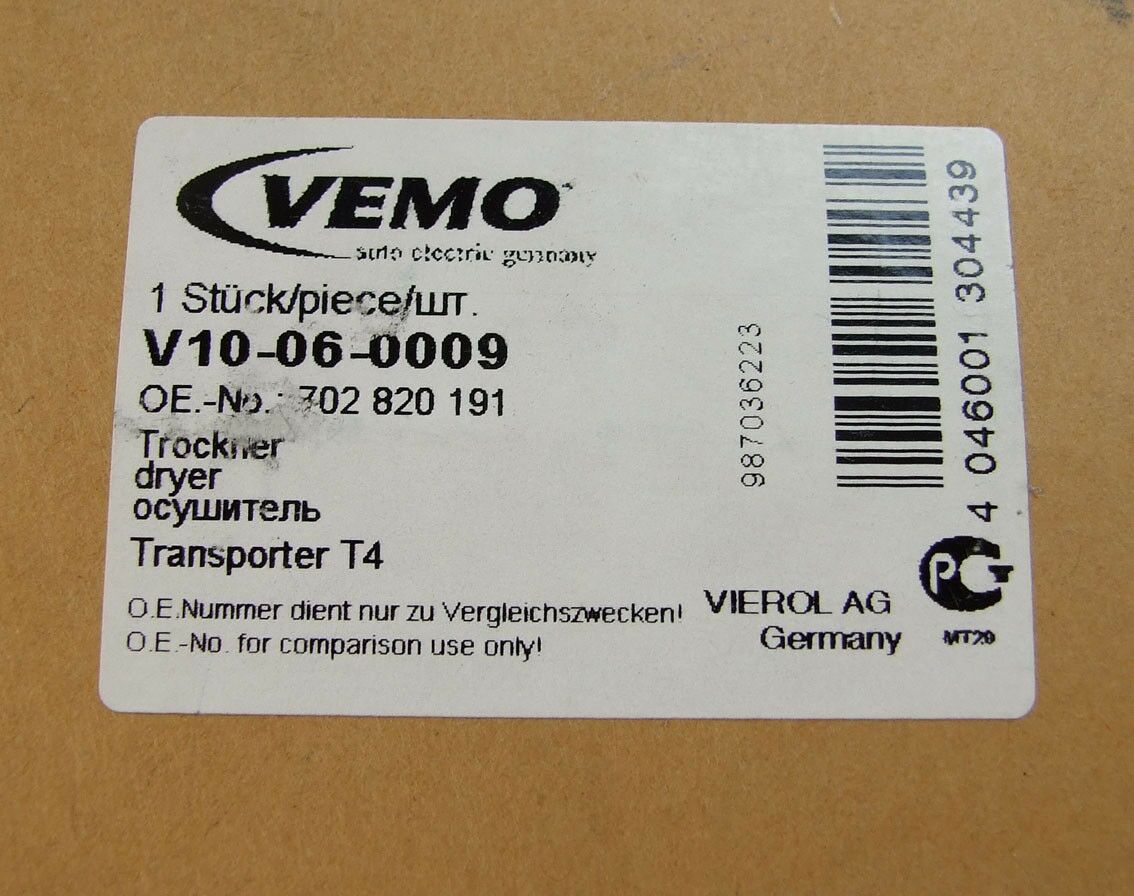 Filter klime vw transporter iv 1.9tdi