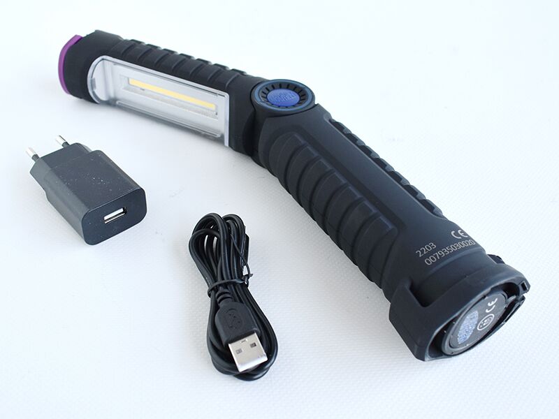 Led lampa 3w+uv >240 lumena usb