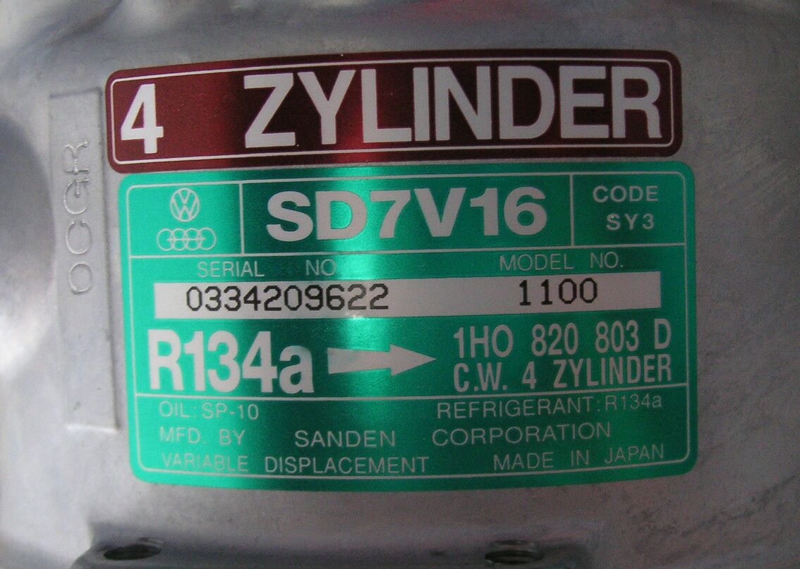 Kompresor klime 240033 sanden vw golf iii, passat