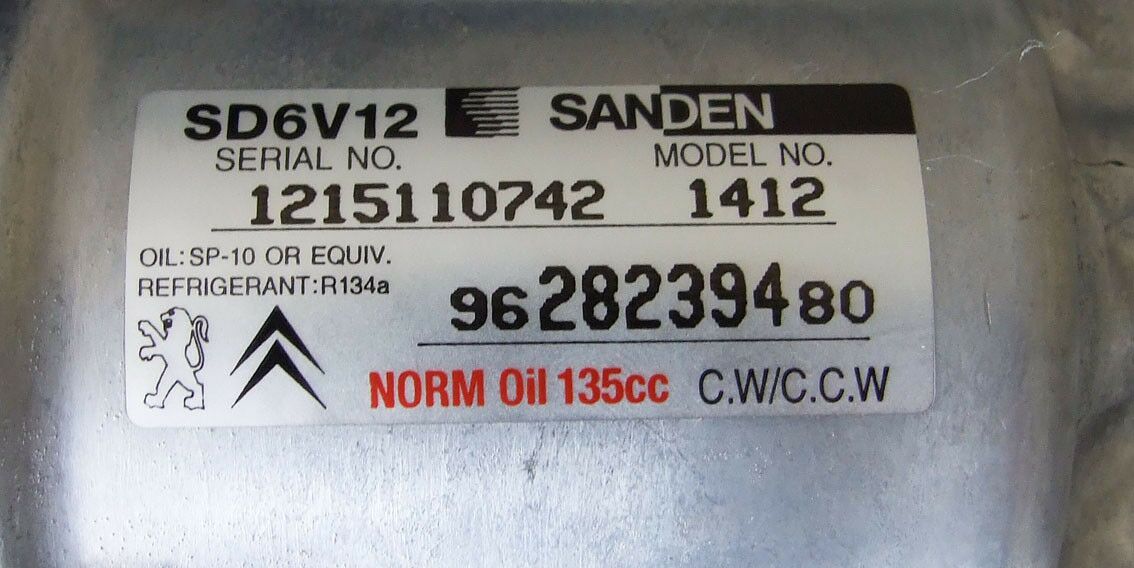 Kompresor klime 240235 sanden sd6v12 citroen-peugeot