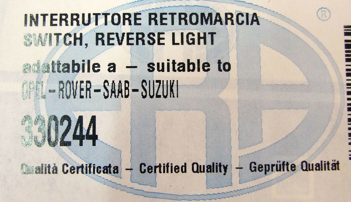 Prekidac rikverc svjetla opel astra g tigra zafirab