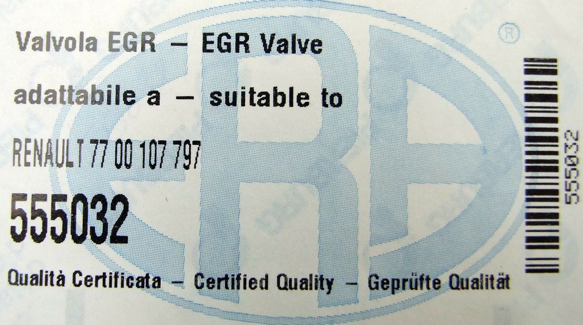 Egr ventil opel movano 1,9 dti renault megane i 1,9 dc