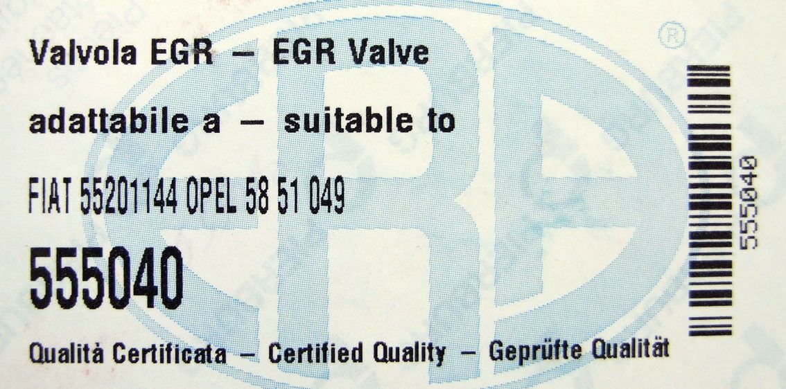 Egr ventil fiat punto grande 1,3 jtd 2003-corsca c