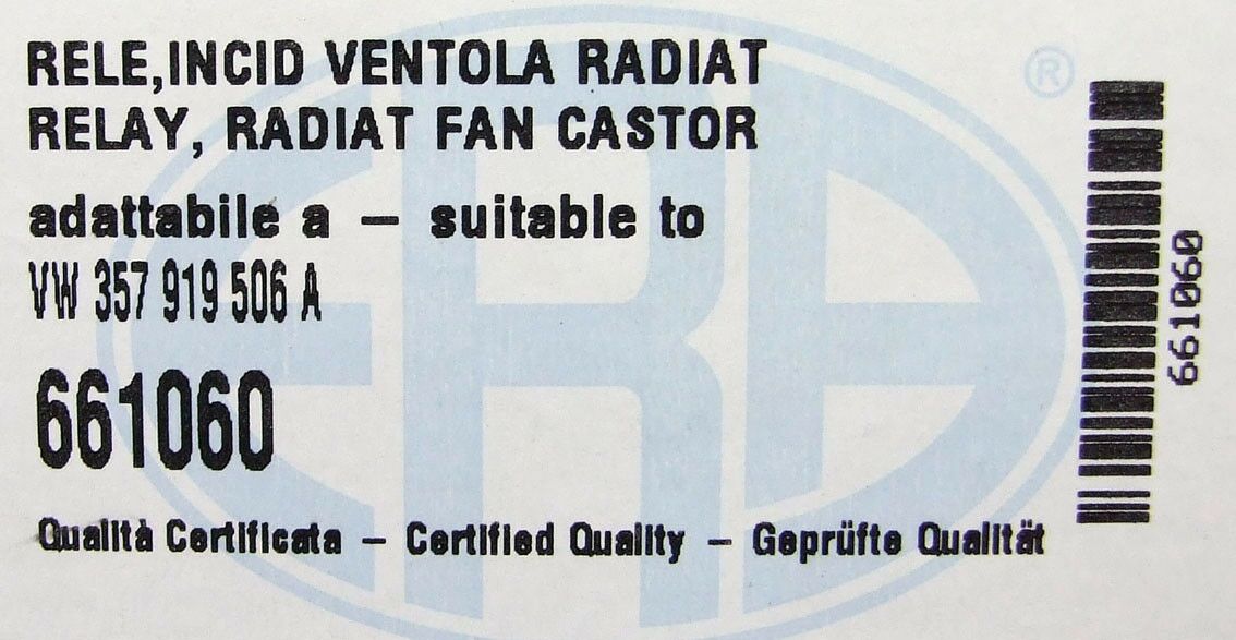 Rele ventilatora hladnjaka 14p, golf iii,pasat,polo