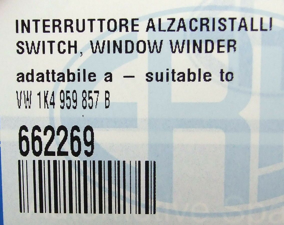Prekidac podizaca prozora p/l, jetta passat polo