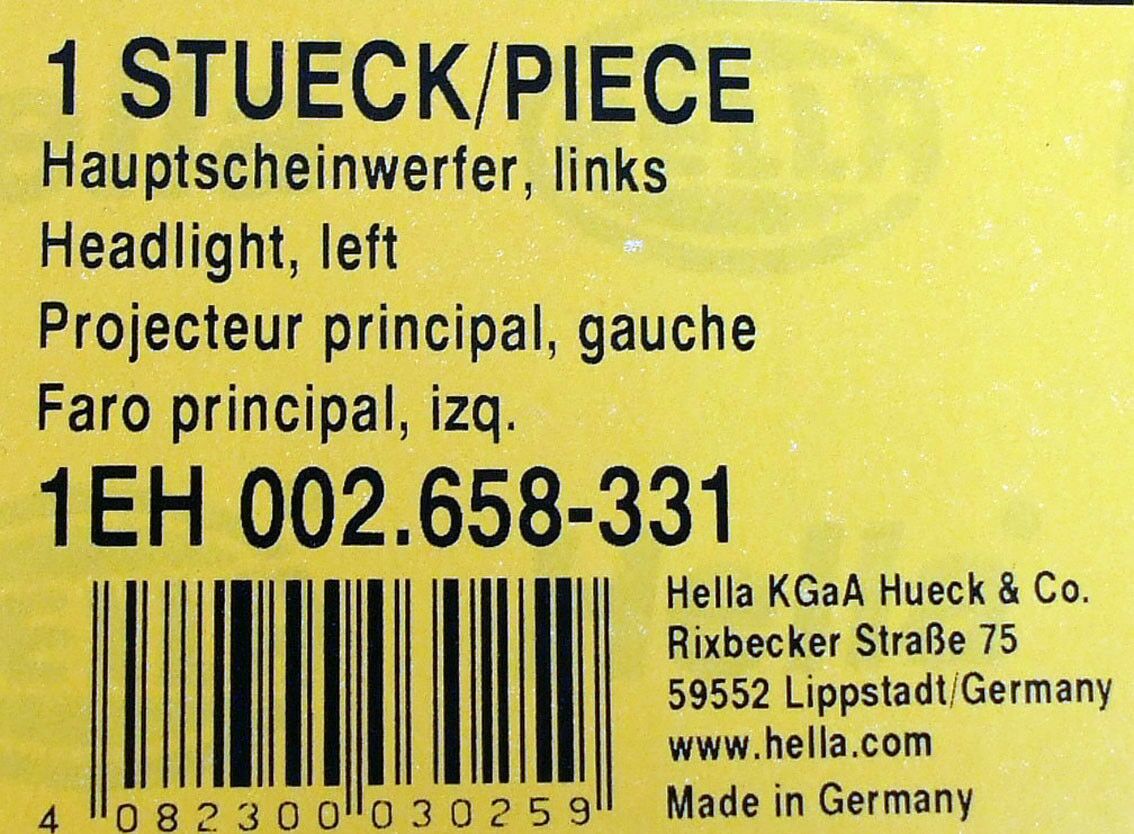Far prednji lijevi mercedes 1417, 1213
