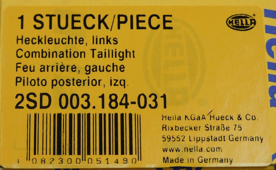 Stop lampa leva traktor 158x64