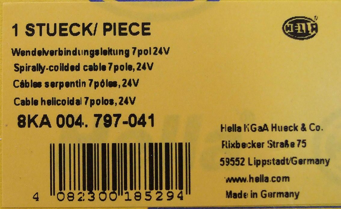 Spiralni kabel 24v iso1185 pvc utikaci 7r