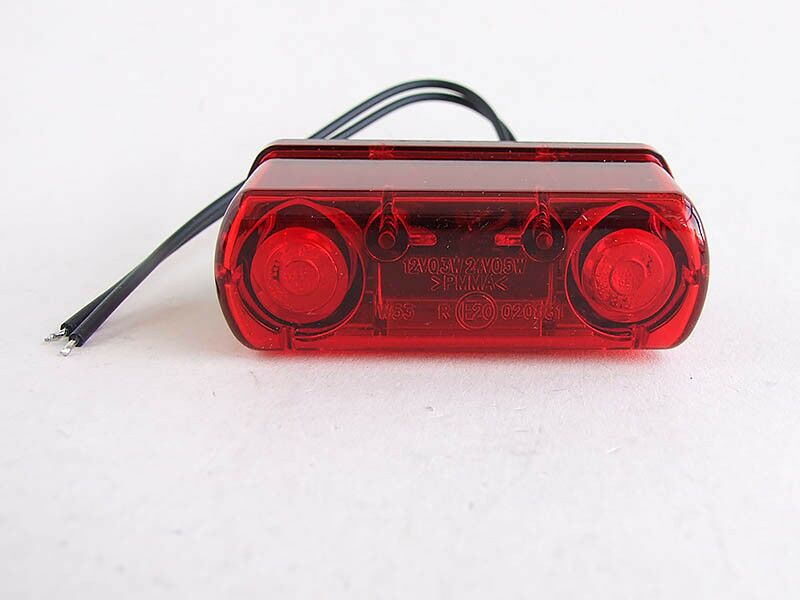 Svjetlo registarske tablice 12/24v led - crveno
