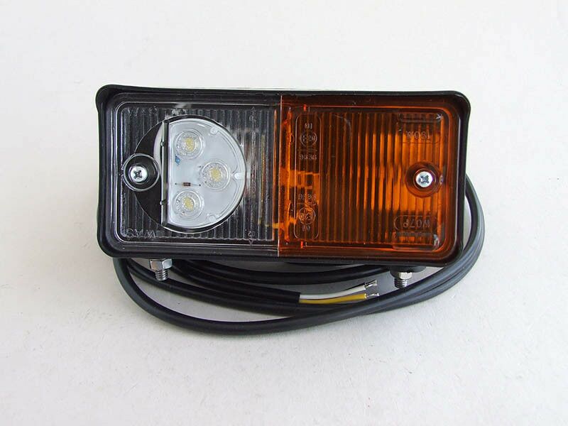 Lampa prednja zuto-bela(led) 150x70 migavac/pozicija  leva