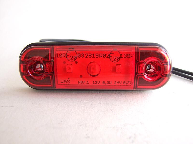 Gabaritna lampa crvena led slim-providna 83.8x24.2 3diode