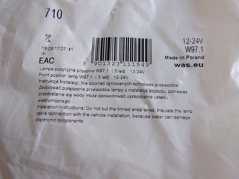 Gabaritna lampa bela led slim-providna 83.8x24.2 3diode
